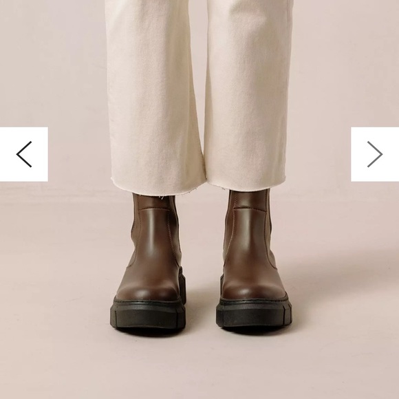 ALOHAS Armor Leather Combat Boot in Coffee Brown - Picture 3 of 14